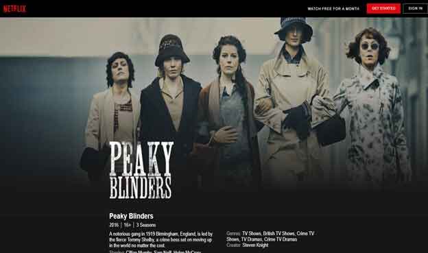 watch peaky blinders online